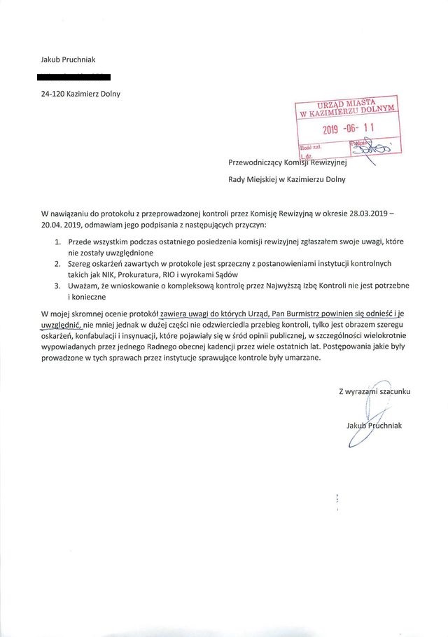 jakub pruchniak dot protokolu komisji rewizyjnej 481166 01