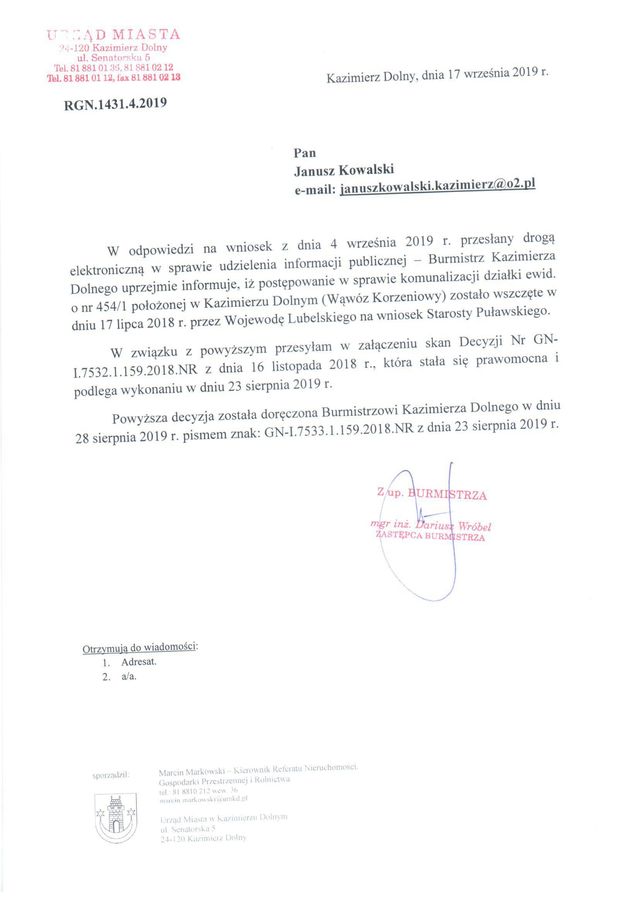 pismo przewodnie