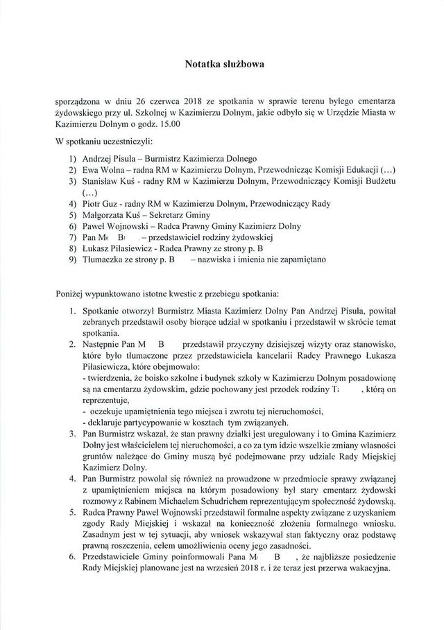 wniosek ws cmentarza