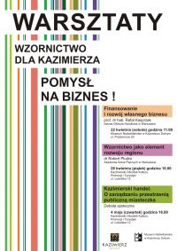 Warsztaty: Wzornictwo dla Kazimierza - pomysł na biznes!