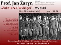 Prof. Jan Żaryn  w  Kazimierzu Dolnym - zapraszamy na spotkanie.