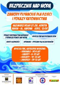 Zawody pływackie dla dzieci z pokazem ratownictwa