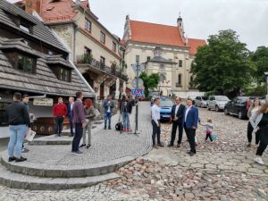 Konferencja prasowa lubelskich parlamentarzyst&oacute;w w Kazimierzu Dolnym