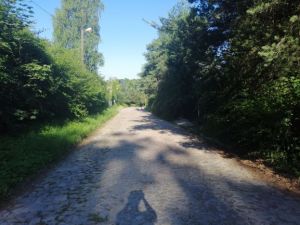 Dziura w ziemi na  ulicy G&oacute;ry