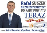 Rafał Suszek kandydat do Rady Powiatu.