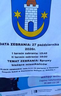 Zebranie mieszkańc&oacute;w Kazimierza