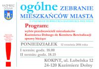 Zebranie Samorządu Mieszkańc&oacute;w Kazimierza Dolnego