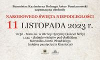 Burmistrz zaprasza na uroczystości upamiętniające 105 rocznice odzyskania przez Polskę niepodległości