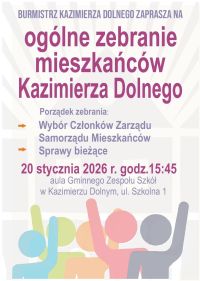 Zebranie mieszkańc&oacute;w Kazimierza Dolnego,20 stycznia 2026 r