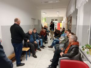 Aleksander Adamski ,spotkanie przedwyborcze w Skowieszynku